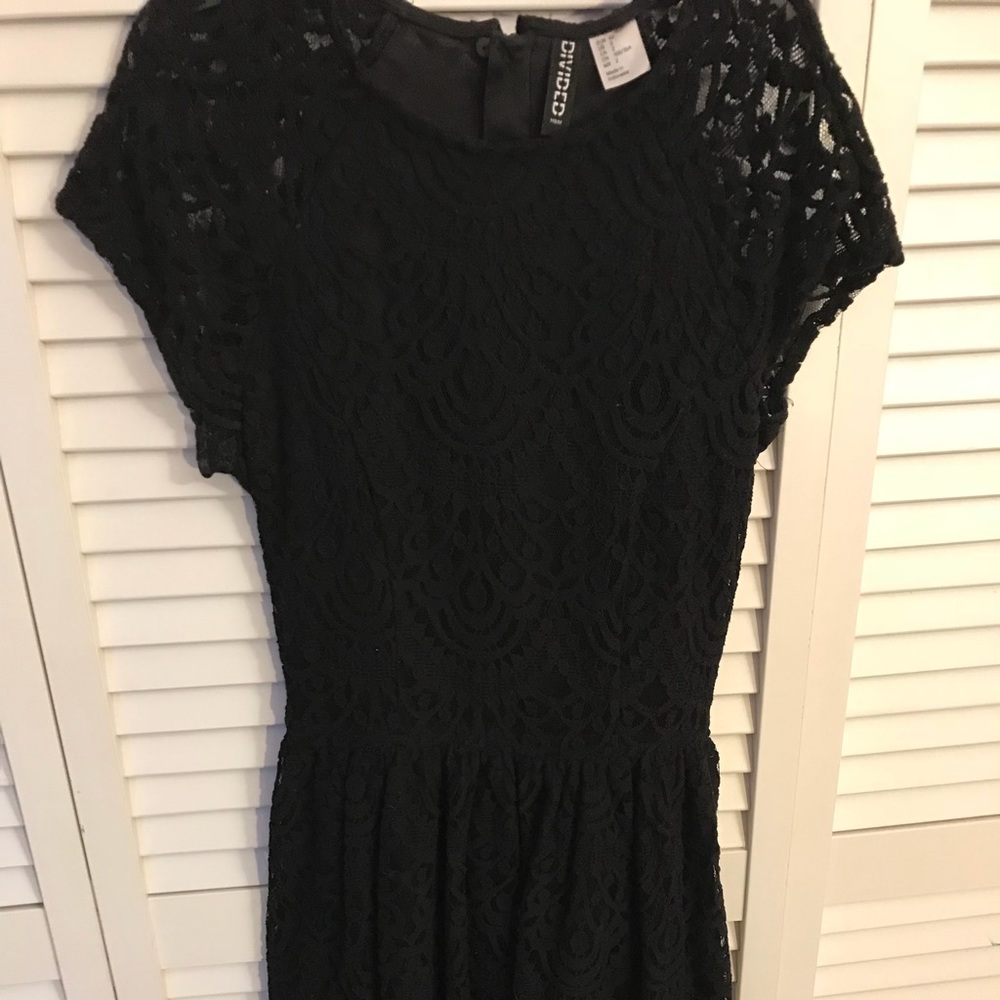Black lace dress